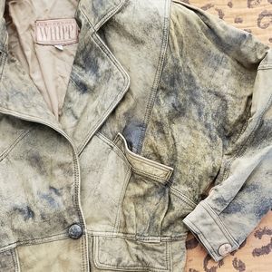 Authentic Whipp vintage leather bomber jacket